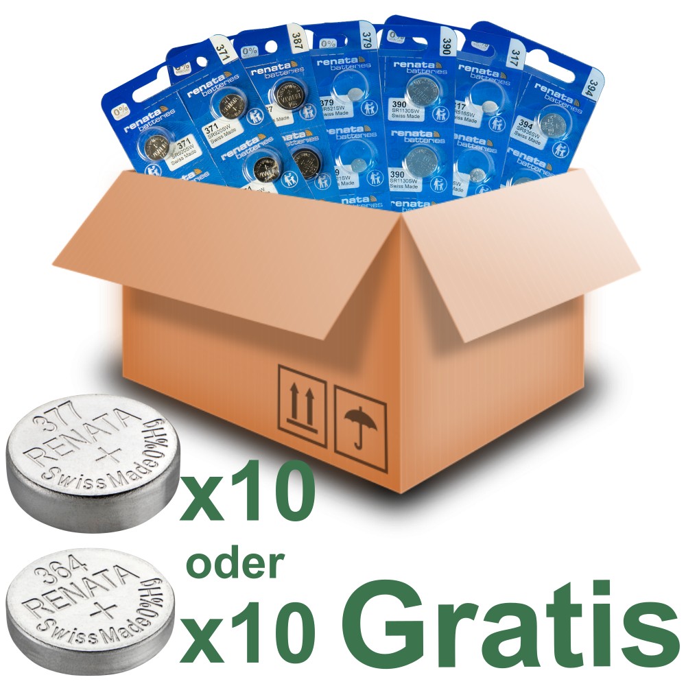 Renata Uhrenbatterien Aktion